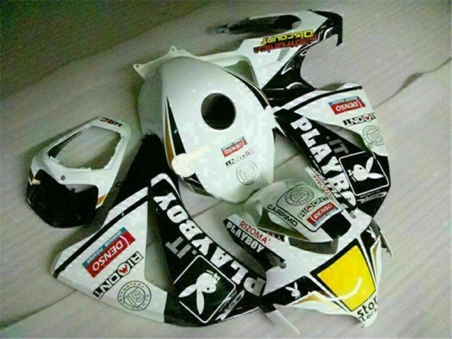 ABS Carenado CBR 1000 RR 2008-2011 - Blanco Negro Playboy ABS Carenado CBR 1000 RR 2008-2011 - Blanco Negro Playboy