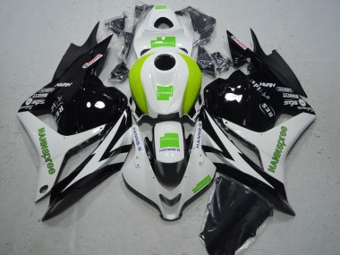 ABS Kits Carenado CBR 600 RR 2009-2012 - Negro Blanco Verde Hannspree