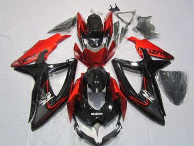 ABS Kits Carenado GSXR 1000 K7 2007-2008 - Negro Rojo