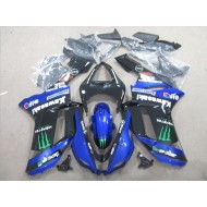 ABS Kits Carenado ZX6R 2007-2008 - Negro Azul Verde Monster