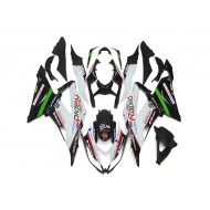 ABS Kits Carenado ZX6R 2013-2018 - Blanco Negro