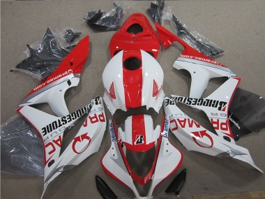 ABS Plástica CBR 600 RR 2007-2008 - Rojo Blanco