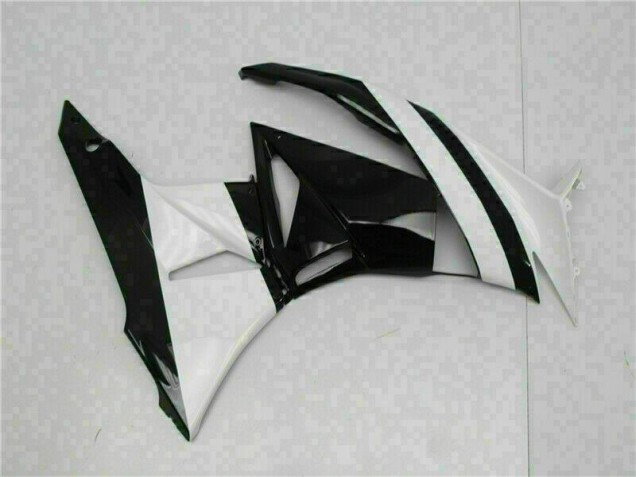 ABS Plástica ZX6R 2009-2012 - Blanco Negro ABS Plástica ZX6R 2009-2012 - Blanco Negro