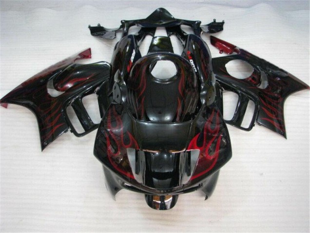 ABS Plástico CBR 600 F3 1995-1998 - Negro Rojo Llama ABS Plástico CBR 600 F3 1995-1998 - Negro Rojo Llama