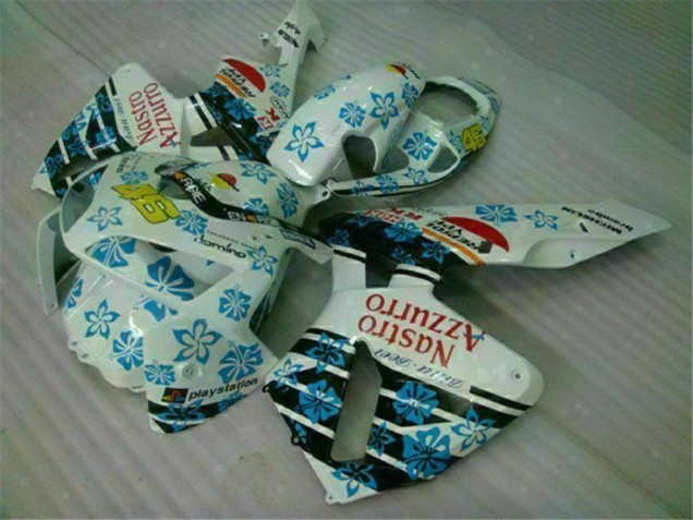 ABS Plástico CBR 600 RR 2005-2006 - Blanco Azul Nastro Azzurro 46
