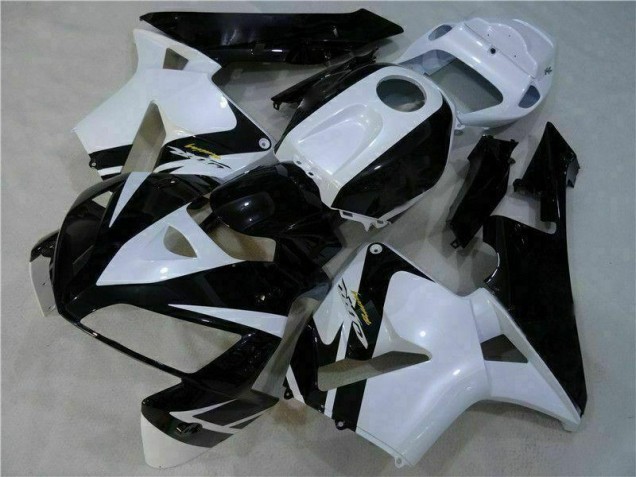 ABS Plástico CBR 600 RR 2005-2006 - Blanco Negro ABS Plástico CBR 600 RR 2005-2006 - Blanco Negro