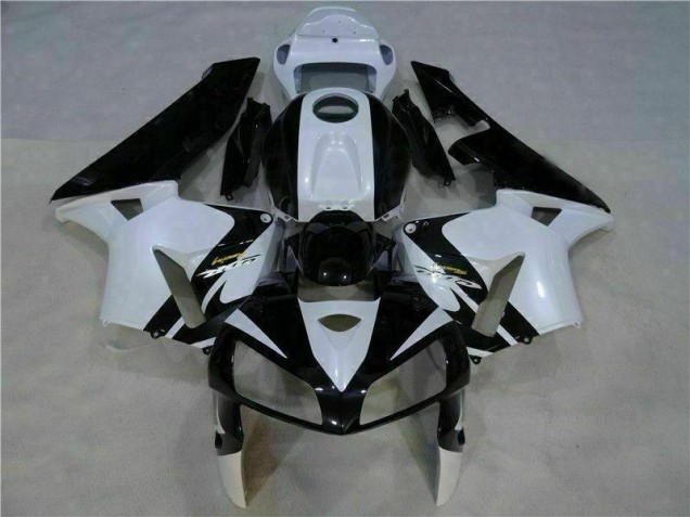 ABS Plástico CBR 600 RR 2005-2006 - Blanco Negro ABS Plástico CBR 600 RR 2005-2006 - Blanco Negro