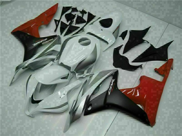 ABS Plástico CBR 600 RR 2007-2008 - Blanco Negro Rojo ABS Plástico CBR 600 RR 2007-2008 - Blanco Negro Rojo