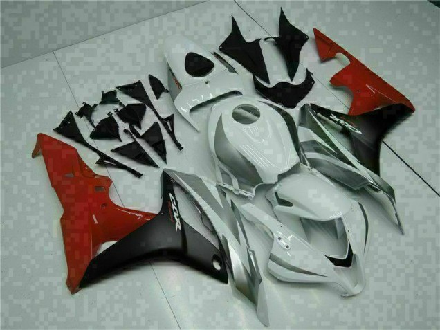 ABS Plástico CBR 600 RR 2007-2008 - Blanco Negro Rojo ABS Plástico CBR 600 RR 2007-2008 - Blanco Negro Rojo