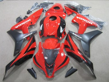 ABS Plástico CBR 600 RR 2007-2008 - Negro Rojo
