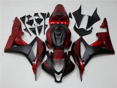 ABS Plástico CBR 600 RR 2007-2008 - Rojo Negro