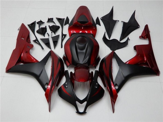 ABS Plástico CBR 600 RR 2007-2008 - Rojo Negro ABS Plástico CBR 600 RR 2007-2008 - Rojo Negro