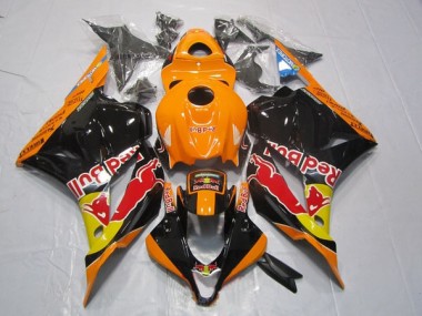 ABS Plástico CBR 600 RR 2009-2012 - Negro Naranja Red Bull