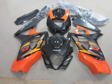 ABS Plástico GSXR 1000 K7 2007-2008 - Negro Naranja