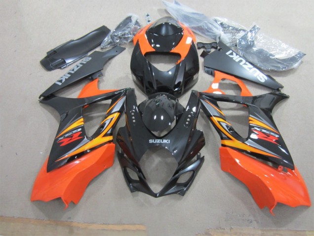 ABS Plástico GSXR 1000 K7 2007-2008 - Negro Naranja ABS Plástico GSXR 1000 K7 2007-2008 - Negro Naranja