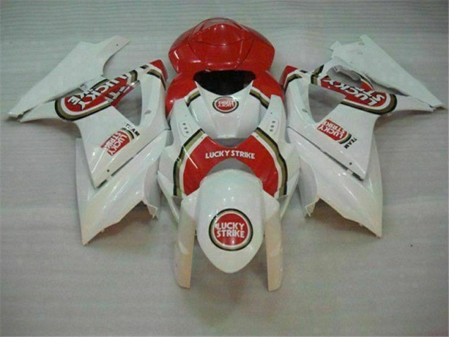 ABS Plástico GSXR 1000 K7 2007-2008 - Rojo Blanco