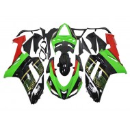 ABS Plástico ZX6R 2007-2008 - Verde Negro