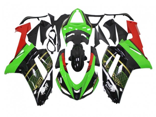 ABS Plástico ZX6R 2007-2008 - Verde Negro ABS Plástico ZX6R 2007-2008 - Verde Negro
