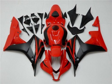 ABS Plásticos CBR 600 RR 2007-2008 - Negro Rojo