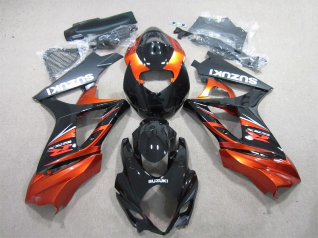 ABS Plásticos GSXR 1000 K7 2007-2008 - Negro Naranja ABS Plásticos GSXR 1000 K7 2007-2008 - Negro Naranja