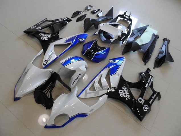 ABS Plásticos S1000RR 2009-2014 - Blanco Azul ABS Plásticos S1000RR 2009-2014 - Blanco Azul