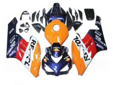 Carenado CBR 1000 RR 2004-2005 - Naranja Rojo Azul Repsol
