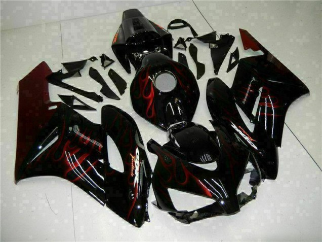 Carenado CBR 1000 RR 2004-2005 - Rojo Llama Negro Carenado CBR 1000 RR 2004-2005 - Rojo Llama Negro