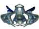 Carenado CBR 1000 RR 2006-2007 - Azul Llama Plata