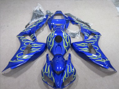 Carenado CBR 1000 RR 2006-2007 - Azul Verde Llama