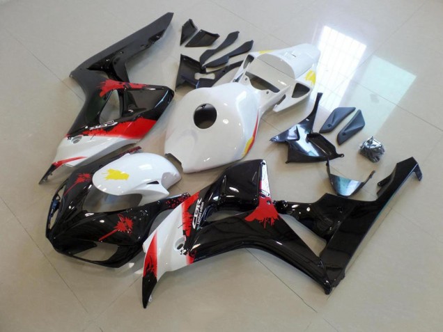 Carenado CBR 1000 RR 2006-2007 - Blanco Negro con No Pegatinas