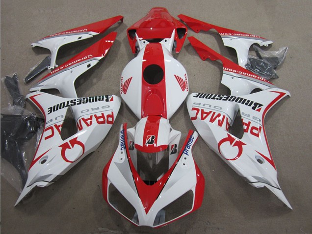 Carenado CBR 1000 RR 2006-2007 - Blanco Rojo PRAMAC