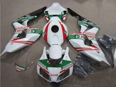 Carenado CBR 1000 RR 2006-2007 - Blanco Verde Rojo Castrol