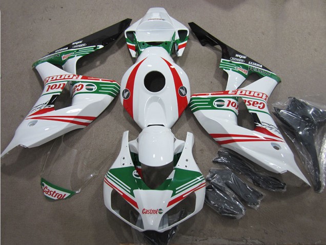 Carenado CBR 1000 RR 2006-2007 - Blanco Verde Rojo Castrol