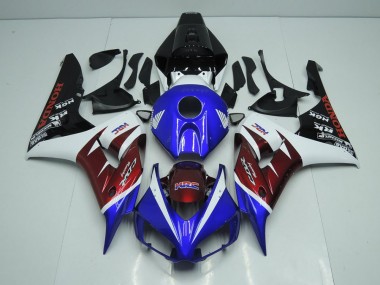 Carenado CBR 1000 RR 2006-2007 - Borgoña & Azul