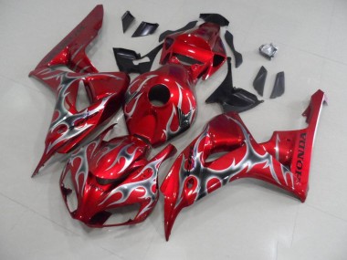 Carenado CBR 1000 RR 2006-2007 - Rojo con Negro Gris Llama