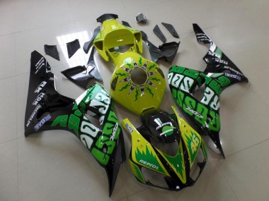 Carenado CBR 1000 RR 2006-2007 - Verde Amarillo Rossi