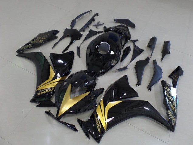 Carenado CBR 1000 RR 2012-2016 - Brillante Negro Oro Pegatinas
