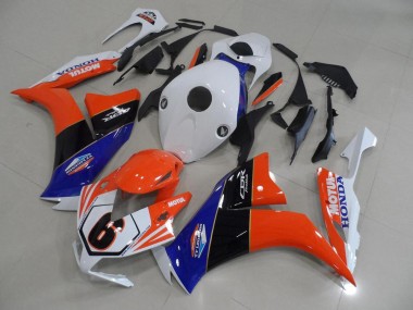 Carenado CBR 1000 RR 2012-2016 - Naranja Blanco TT Legend