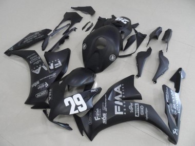 Carenado CBR 1000 RR 2012-2016 - Negro Mate Gris Calcomanías 29