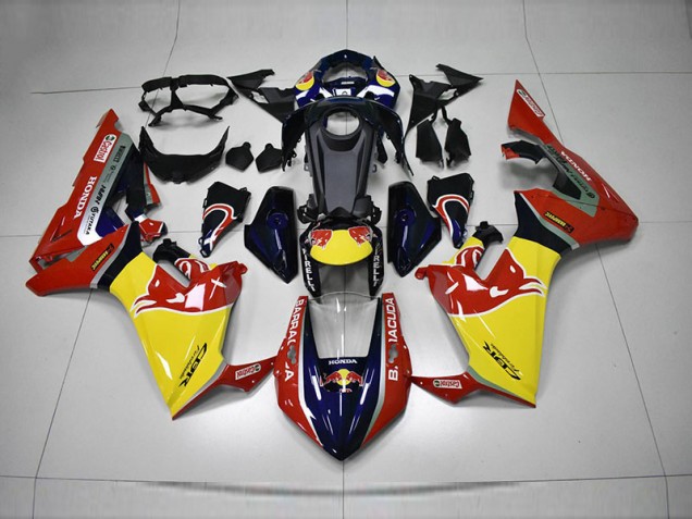 Carenado CBR 1000 RR 2017-2023 - Azul Amarillo Rojo Red Bull