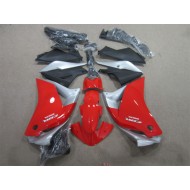 Carenado CBR 125 R 2011-2013 - Rojo Plata Negro