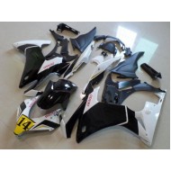 Carenado CBR 500 RR 2013-2015 - Negro Blanco Denso Rizoma 14