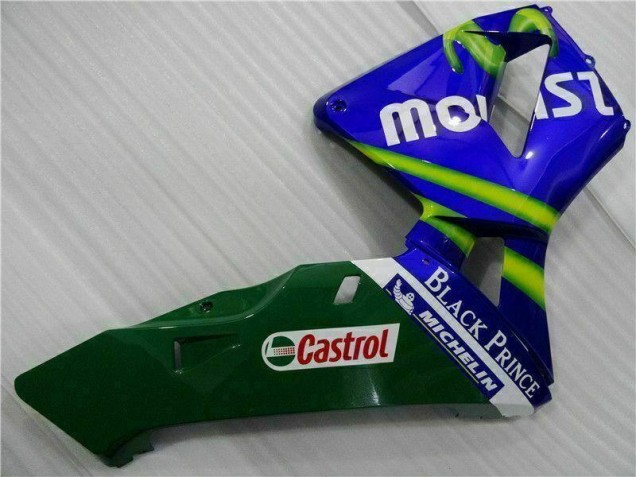 Carenado CBR 600 RR 2003-2004 - Azul Verde Movistar Castrol