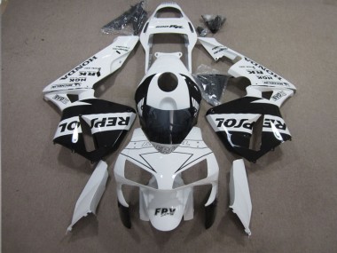 Carenado CBR 600 RR 2003-2004 - Blanco Negro Repsol