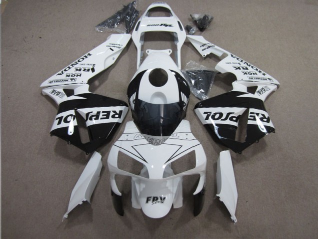 Carenado CBR 600 RR 2003-2004 - Blanco Negro Repsol Carenado CBR 600 RR 2003-2004 - Blanco Negro Repsol