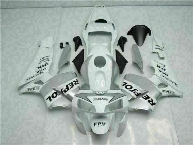 Carenado CBR 600 RR 2003-2004 - Blanco Plata Repsol