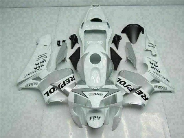 Carenado CBR 600 RR 2003-2004 - Blanco Plata Repsol