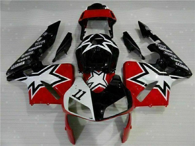 Carenado CBR 600 RR 2003-2004 - Negro Blanco 11 Carenado CBR 600 RR 2003-2004 - Negro Blanco 11
