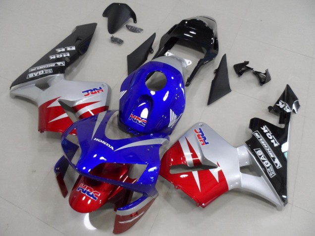 Carenado CBR 600 RR 2003-2004 - Rojo Plata Azul Carenado CBR 600 RR 2003-2004 - Rojo Plata Azul