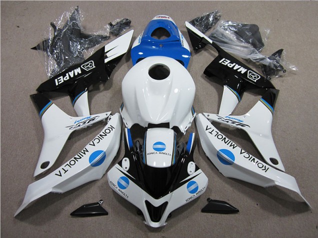 Carenado CBR 600 RR 2007-2008 - Azul Blanco Negro Konica Minolta MAPEI